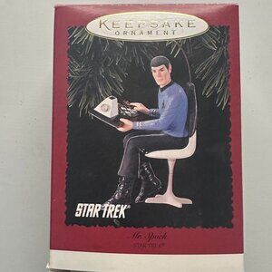 Vintage Star Trek Mr Spock Hallmark Ornament